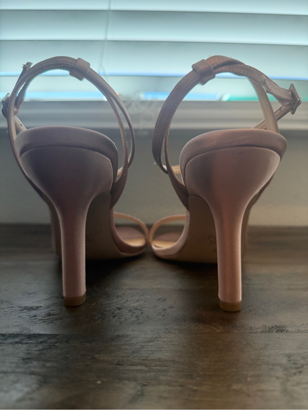 Jewel Badgley Mischka Ojai II Heeled Sandals Blush Pink Size 8.5 Formal Wedding - Picture 5 of 8